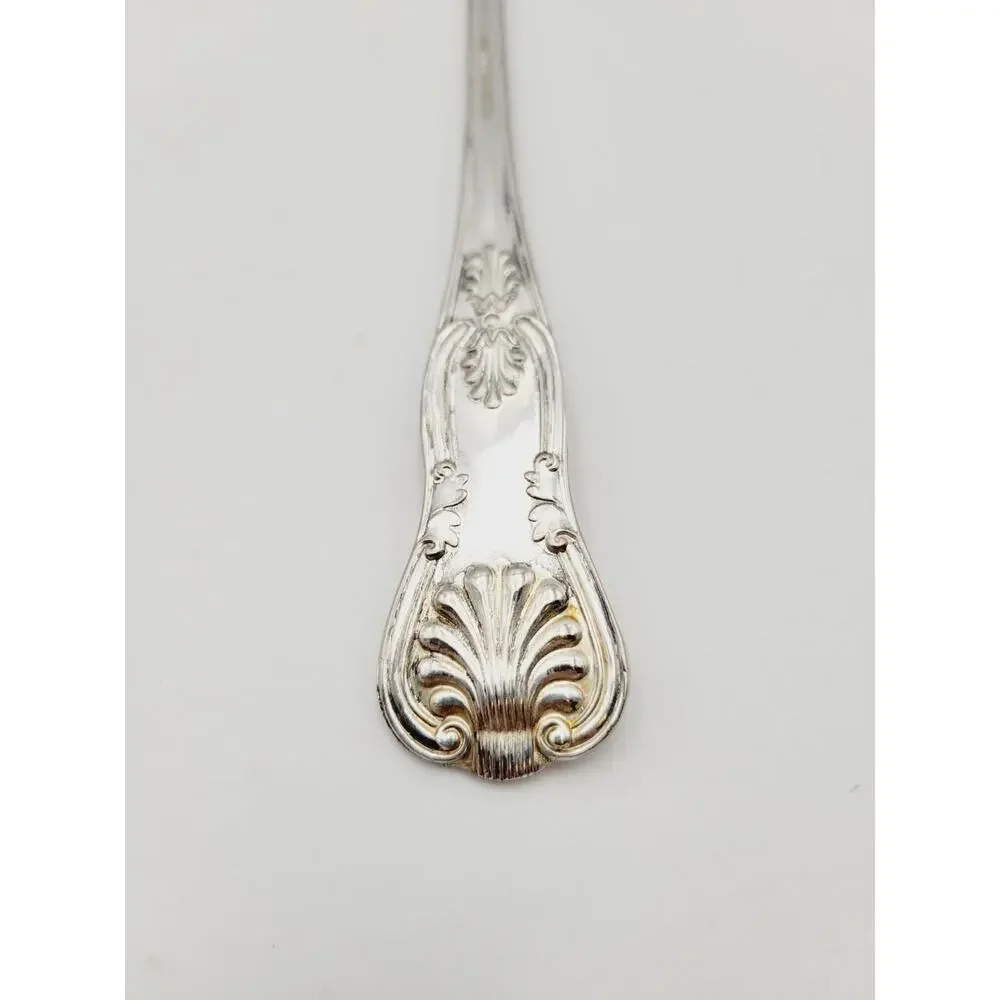 FB Rogers Italy Silverplated Repousse Kings Shell Salad Serving Spoon Discontinu